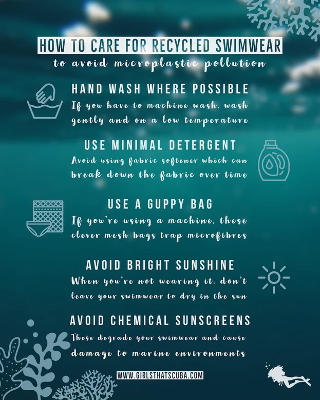 Come prenderti cura dei tuoi costumi da bagno riciclati