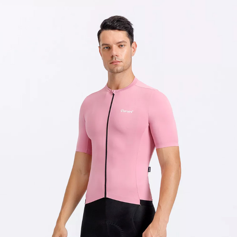 Maglie ciclismo estive uomo rosa